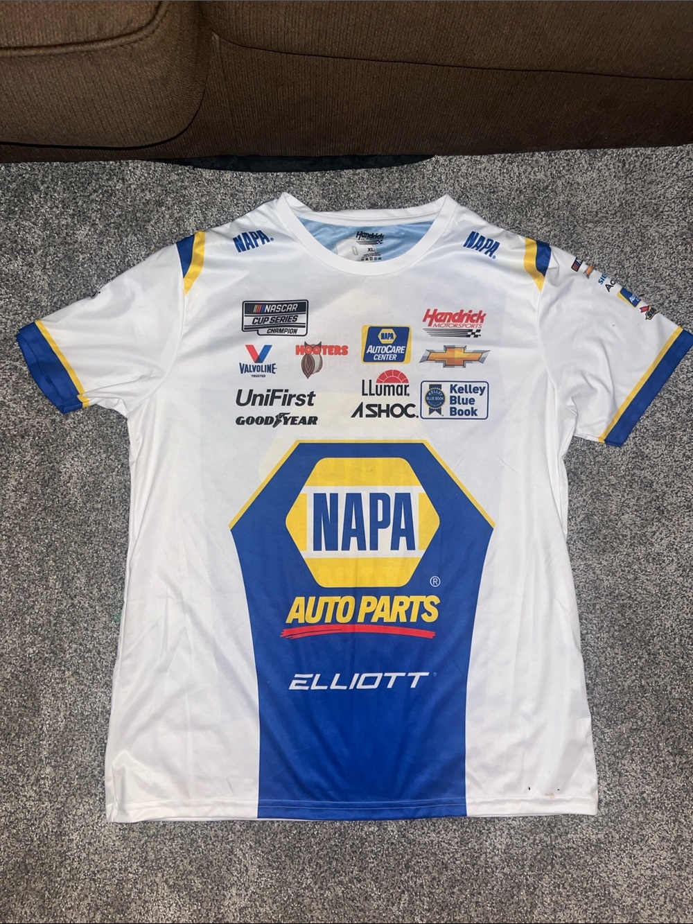 Men’s XL Chase Elliott Napa NASCAR dri-fit driver uniform tee